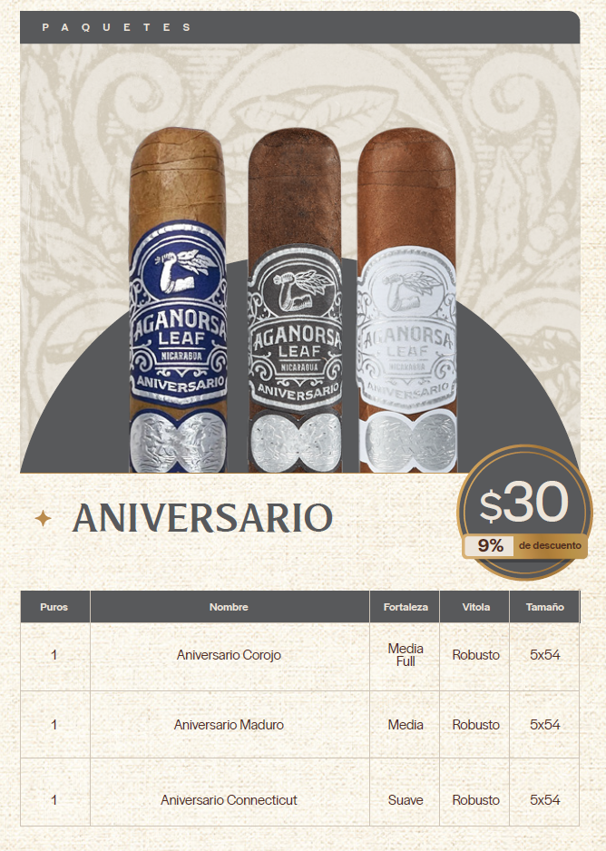 Aniversario Robusto Pack